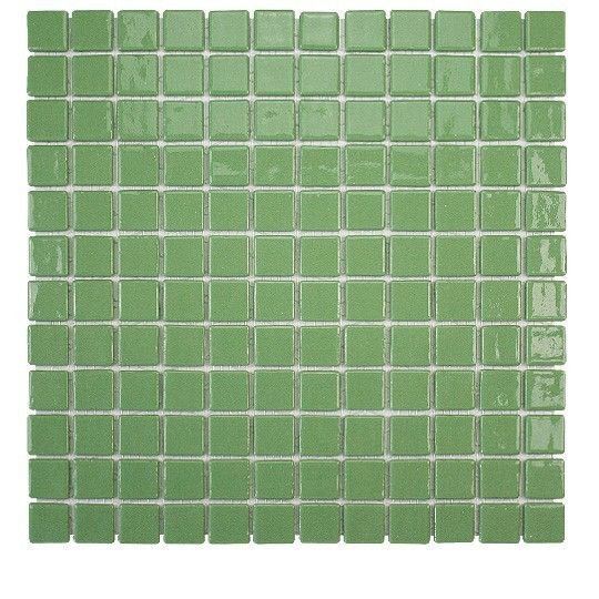 Emaux de verre Vert Clair 2.5X2.5