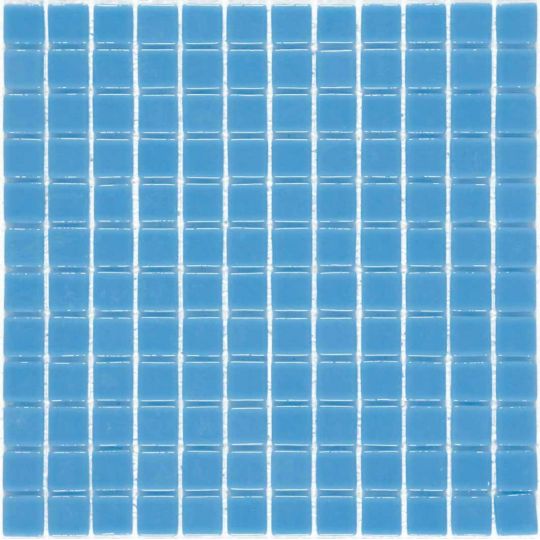 Emaux de verre antidérapants bleu clair monocolor