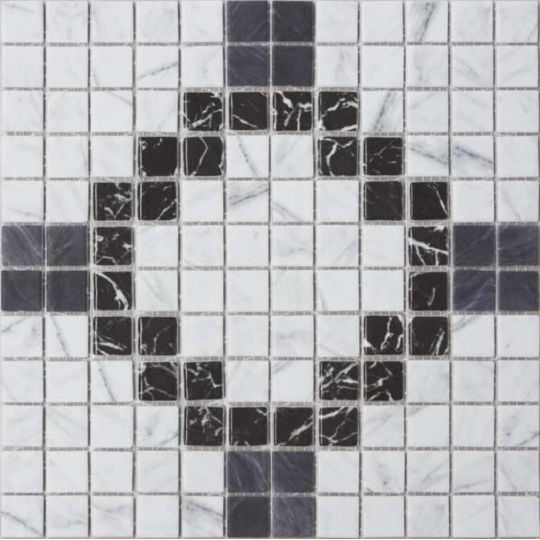 mosaïque octogonal blanco