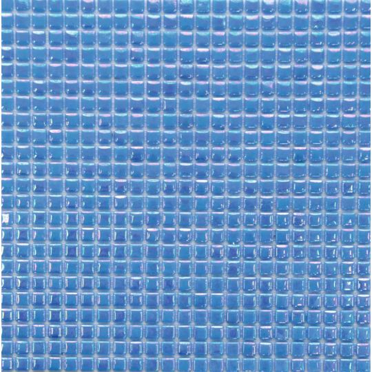 mosaïque 1x1 irisée bleu roi